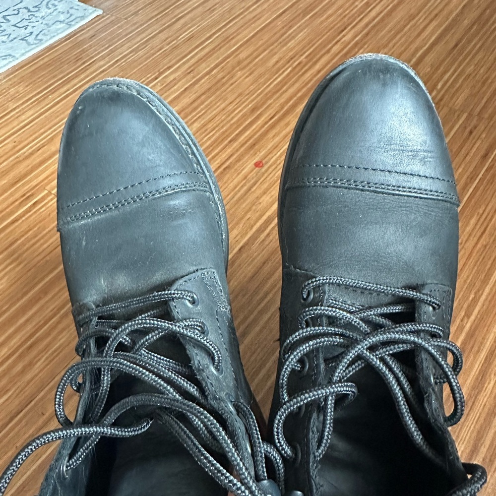 Pre-loved Thursday Boot Company Black Classic Lace Up Boots